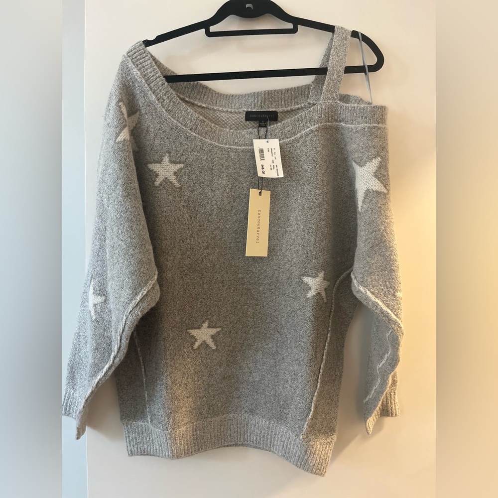 Dance & Marvel Cold Shoulder Sweater
